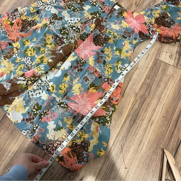 Anthropologie Entro Babydoll Floral Mini Dress - Picture 8 of 10